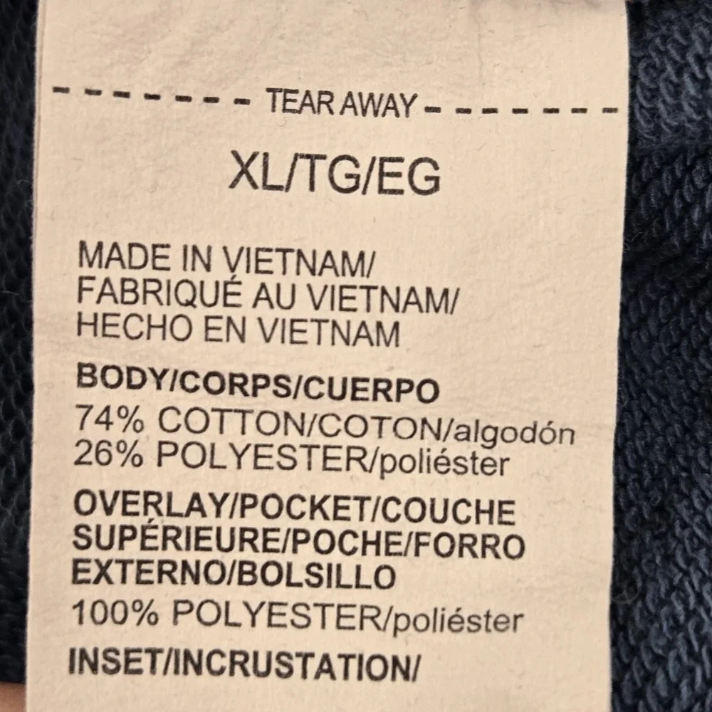 Under Armour Men Sweatshirt XL Blue‎ Colorblock UA Rival Terry Scribble Crew